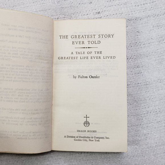 Doubleday Image Books The Greatest Story Ever Told Fulton Oursler Paperback 1961 - Picture 5 of 14
